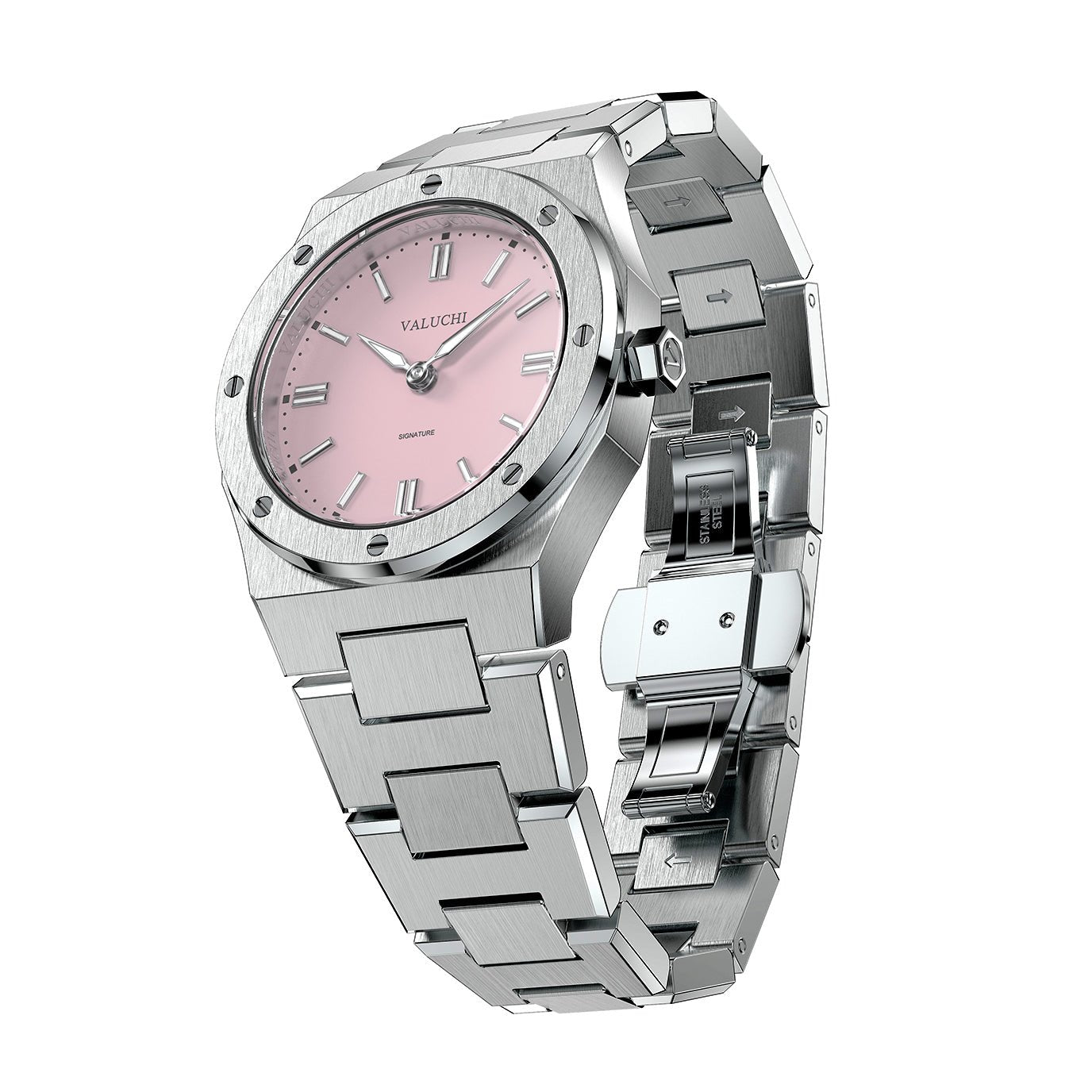 Pink dial watch - Signature - 31mm - Valuchi