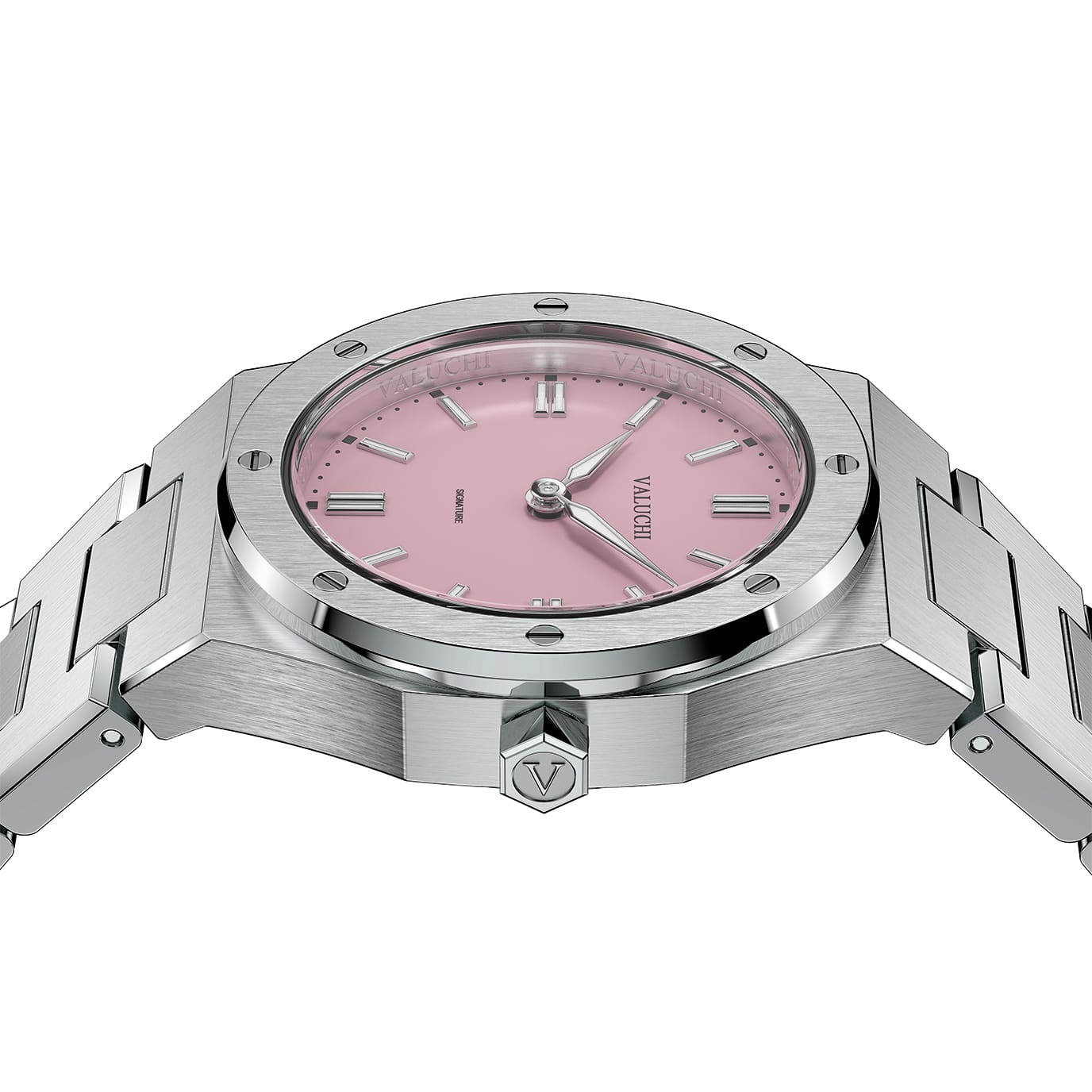 Pink dial watch - Signature - 31mm - Valuchi
