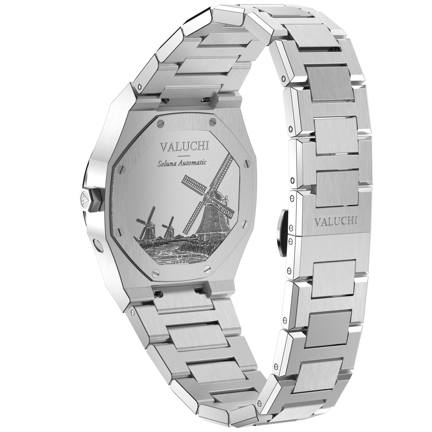 Soluna Automatic Watch - Silver Beige - 38mm - Valuchi