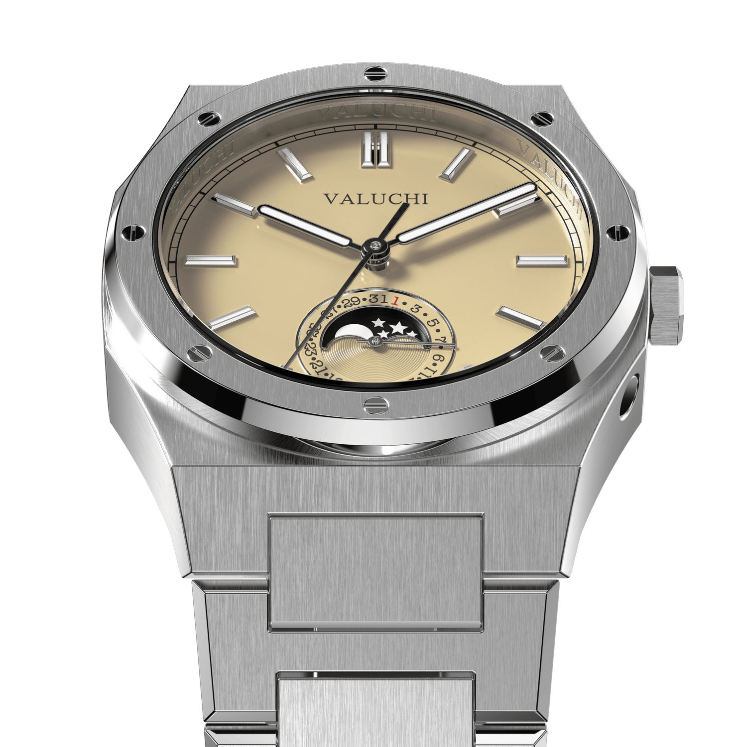 Soluna Automatic Watch - Silver Beige - 38mm - Valuchi